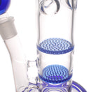 Nameless Glass Double Honeycomb Straight Tube - 12"
