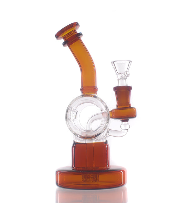 Nameless Glass Hollow Barrel Water Pipe - 7.5