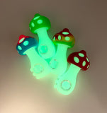 Nameless Glass Glow in the Dark Mushroom Smoking Pipe