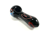 Chameleon Glass Heart and Soul Spoon Pipe