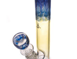 Chameleon Glass Terrestrial Double Bubble Water Pipe - Blue and Purple