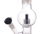 Nameless Glass Bubble Matrix Water Pipe with a Solid Color Tube - 15"