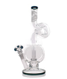 HVY Glass Loop Neck Bubble Showerhead Water Pipe
