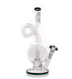 HVY Glass Loop Neck Bubble Showerhead Water Pipe