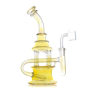 Nameless Glass Silver Fumed Inline Dab Rig
