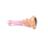 Vulcan Glass Wig Wag Spoon Pipe - Silver or Gold Fuming