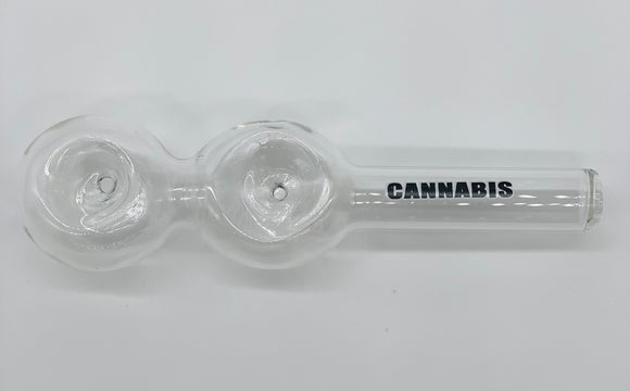 Nameless Glass Double Spoon Pipe