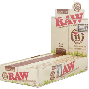Raw Organic Hemp Rolling Papers - 1 1/4"
