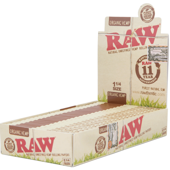 Raw Organic Hemp Rolling Papers - 1 1/4