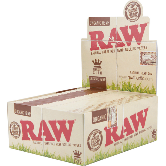 RAW Organic Hemp King Size Slim Rolling Papers